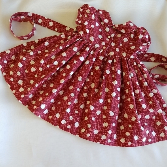 Baby CZ Dress Red|White Baby Girls 18-24 months - Picture 2 of 9